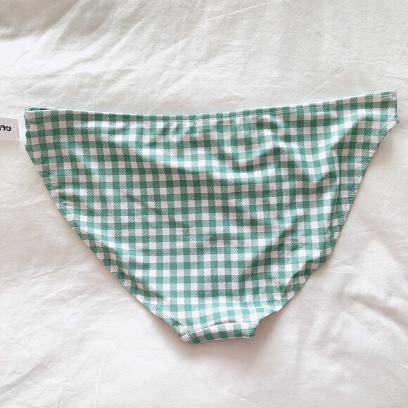 Old Navy bikini bottoms XL light green gingham swimsuit bathing suit - Picture 2 of 8